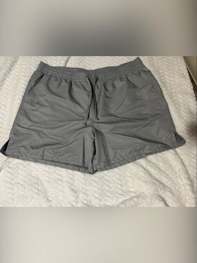 tek gear Men's Gray Swim Trunks with Drawstring